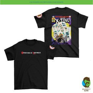 Animal X-Men Days of Future Past eXtinct Front Big Backprint T-Shirt BLACK